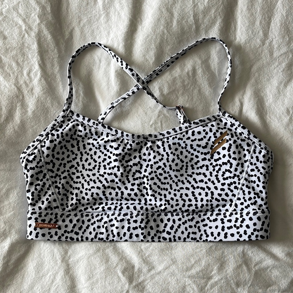 Speckled sports bra
